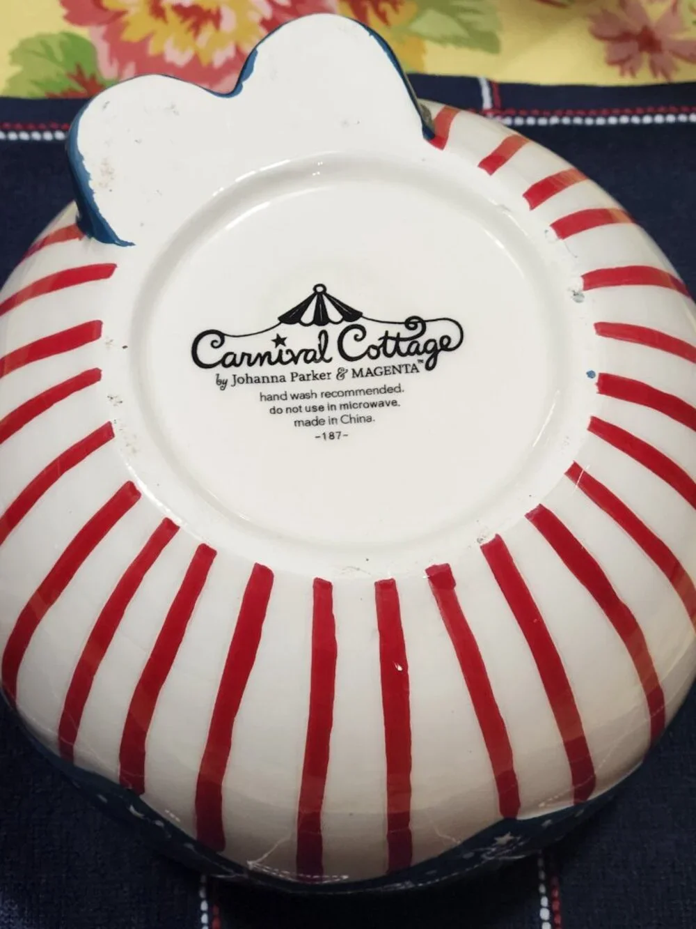 Johanna Parker & Magenta Carnival Cottage Patriotic Uncle Sam Ceramic Cookie Jar